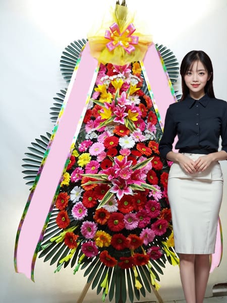 연세동문회관 예식장 3단화환 고급형